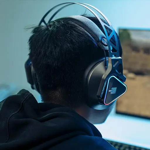 Дротова гарнітура Remax LED Wargod Series Gaming Headphone RM-810, USB, 7.1, 2.5m, black - фото 5