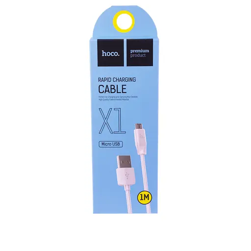 Кабель Hoco X1 Rapid charging cable Micro 1 м Білий - фото 2