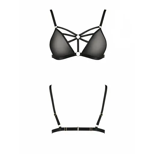 Бюстгальтер-стрепи MEGGY BRA black - Passion Exclusive L/XL - фото 5