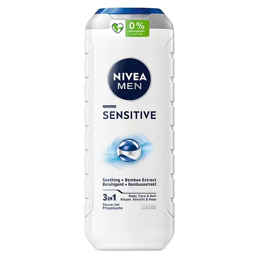Гель для душу Nivea Men "Sensitive*" 3 в 1 для тіла, обличчя та волосся 500 мл - фото 1