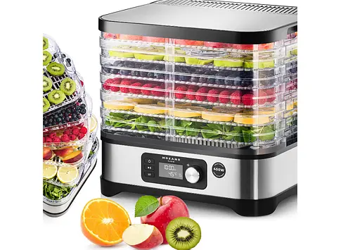 Сушилка для овощей фруктов ягод и снеков дегидратор Mozano PRO Food Dryer 450W - фото 3