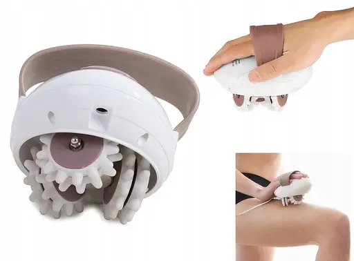 Портативний ручний антицелютний масажер для шиї спини тіла Shuqin роликовий масажер для тіла від мережі - фото 5