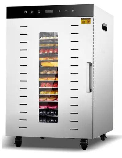 Дегідратор комерційний Tekhniko DH-16H-SS нержавіюча сталь (16 лотків) - фото 4