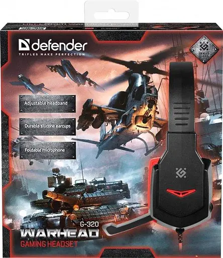 Ігрові навушники Defender Warhead G-320 Black-Red - фото 5