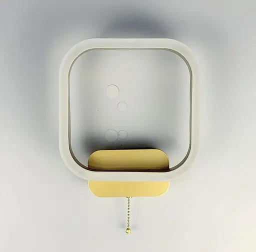 Світлодіодний настінний світильник в металевому корпусі у золотистому кольорі Line F Арт. 55071/200 SG+CH - фото 3