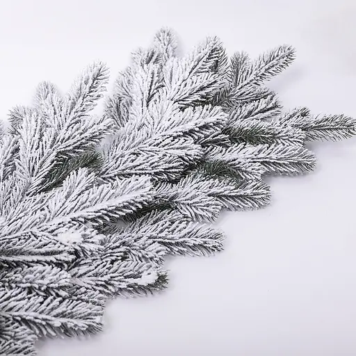 Штучна хвойна гірлянда LUGI 1 м засніжена, новорічна гірлянда лита реалістична засніжена Преміум TD-BRNCHSN1 - фото 2