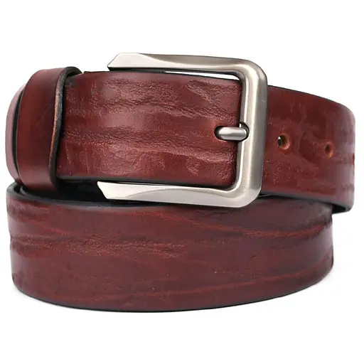 Кожаный ремень LIMARY коричневый 4х120 см acs0032082 - фото 5