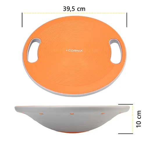 Балансировочная платформа Cornix круглая, пластиковая Orange/Grey XR-0444 - фото 7