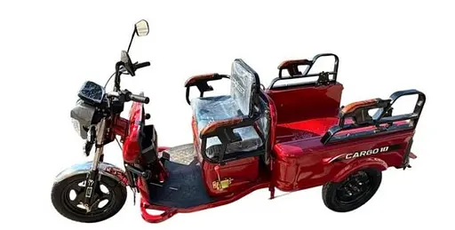 Електроскутер Вантажопасажирський Crosser CARGO 10 триколісний (800W 60V, 32Ah) Червоний - фото 3