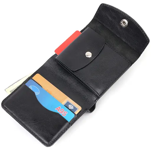 Шкіряне портомне унісекс Shvigel 10.7х9.5х1.5 см acs0022805 - фото 3