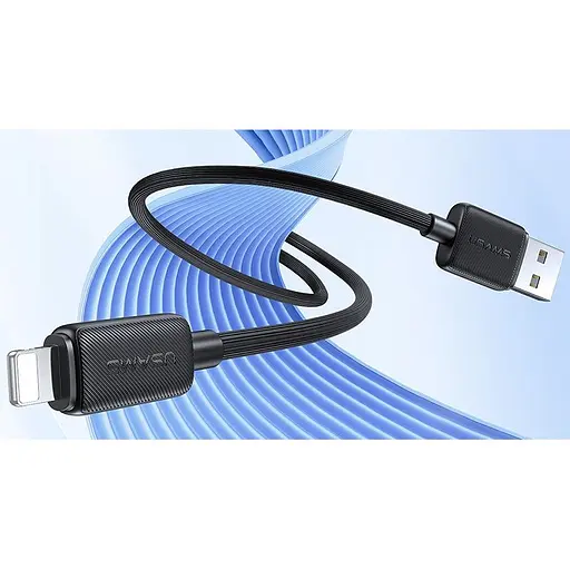 Кабель Usams US-SJ689 USB-A to Lightning 2.4A 1m Black (SJ689USB01) [138996] - фото 5