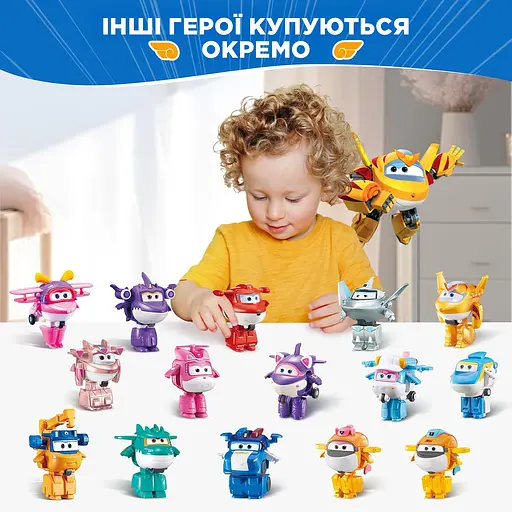 Ігрова фігурка-трансформер Super Wings Transform-a-Bots Золотий Хлопчик (Golden Boy) 5 см (EU780031) - фото 5