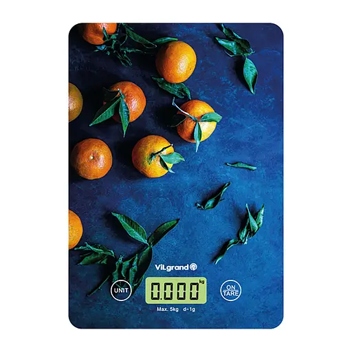 Електронні кухонні ваги Мадарин VKS-527_ORANGE до 5 кг, ViLgrand 87466 - фото 1