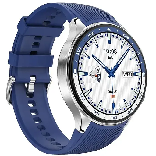 Умные часы NO.1 DT WATCH X с возможностью подключить наушники Серебристый - фото 3