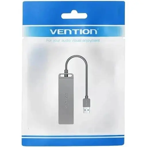 Хаб USB 3.0 - 4xUSB-A 3.0, 5 Гбит/с, Black Vention - фото 3