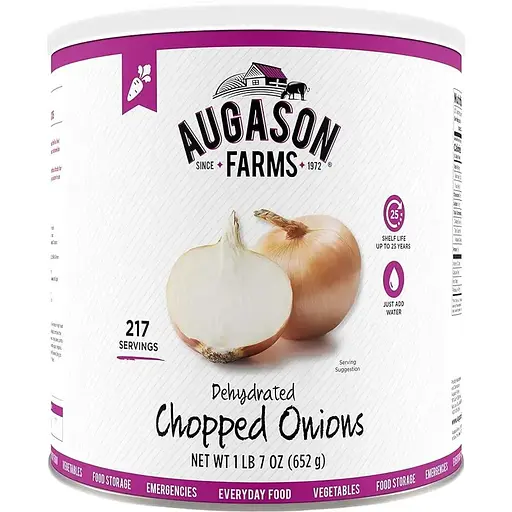 Цибуля нарізана сублімована Augason Farms з великим терміном придатності 25 років 217 порцій