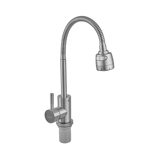 Змішувач для кухні Armata SUS-011 із силіконовим виливом CH6482 Нержавіюча сталь - фото 5