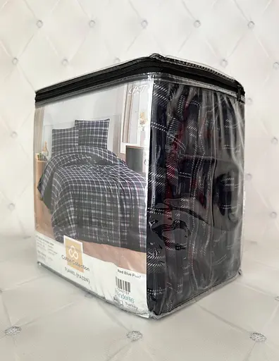 Постільна білизна Red Blue Plaid Фланель Cotton Collection pbe0052037 - фото 3