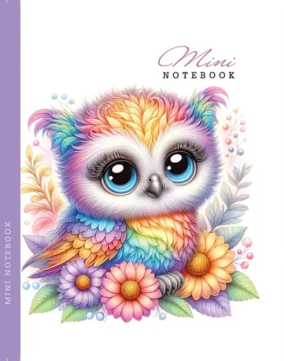 Блокнот, 80 г, інтегральний, 128x165 мм, 48 аркушів, чисті аркуші, матова ламінація, дизайн 24299