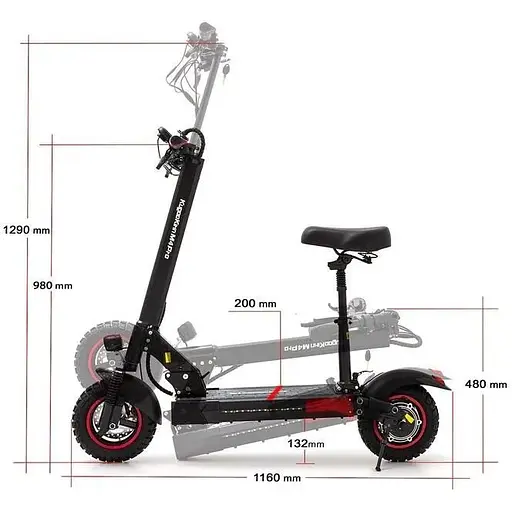 Электросамокат с сиденьем KugooKirin M4 Pro (600 Вт, 17 Ач) - фото 12