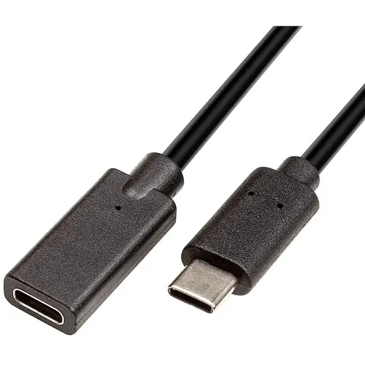 Кабель PowerPlant Type-C Power M/F (USB3.0) 3А, AWG24+32, 1.5м
