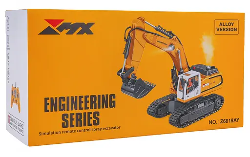 Экскаватор на радиоуправлении с металлическим ковшом и функцией дыма Ramiz - фото 8