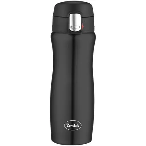 Термос Con Brio CB-396-SV нержавіюча сталь Чорний 420 мл - фото 1