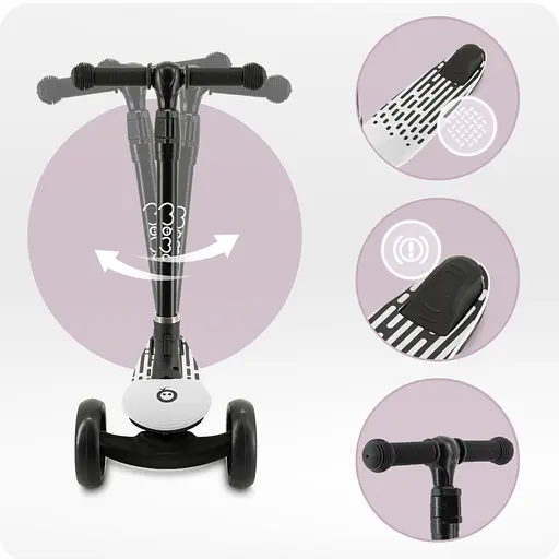 Трехколесный самокат MoMi San Grey (HULA00015) - фото 8