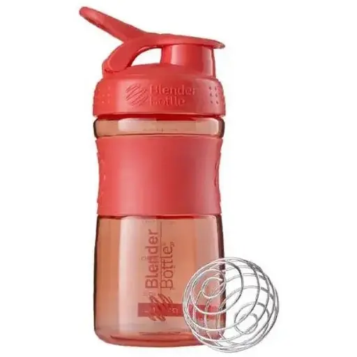 Шейкер спортивный BlenderBottle SportMixer Flip 20oz/590 мл Coral (SM 20oz Coral) - фото 1
