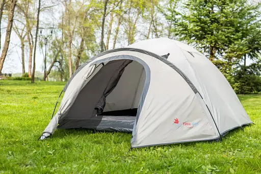 Туристическая палатка трехместная Time Eco Travel-3, серо-бежевая - фото 3