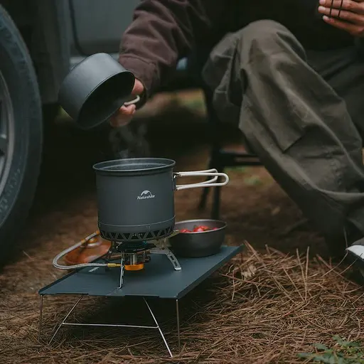 Набір посуду для кемпінгу Naturehike CNK2300CJ0002 алюміній (казанок + сковорода) 1,2 л - фото 3