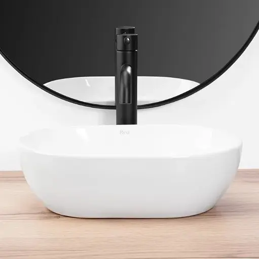 Умивальник Rea Amelia mini white накладний REA-U3322, Білий - фото 3