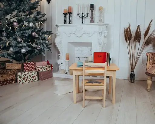 Дитячий письмовий столик та стільчик (з ящиком) для малювання та навчання (Слоник) - фото 10