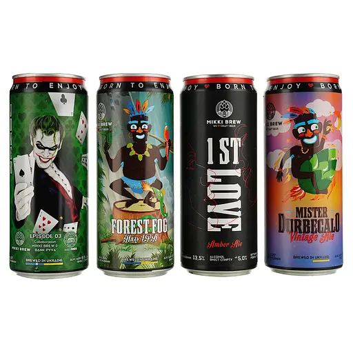 Набір пива Mikki Brew Party Time 4.9-8.5% 3.96 л (12 шт. x 0.33 л) - фото 3