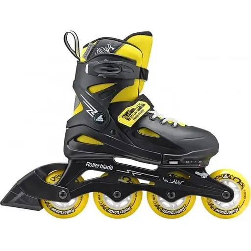 Ролики Rollerblade Fury 33-38 Black/Yellow (1012-07373500-800-33-38) - фото 2