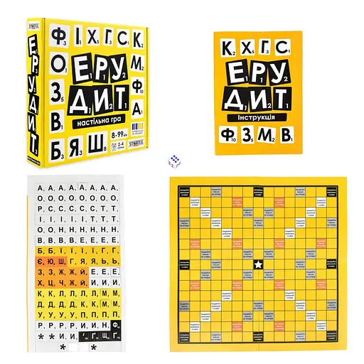 Настільна гра "Ерудит" Strateg 30619 українською мовою - фото 2