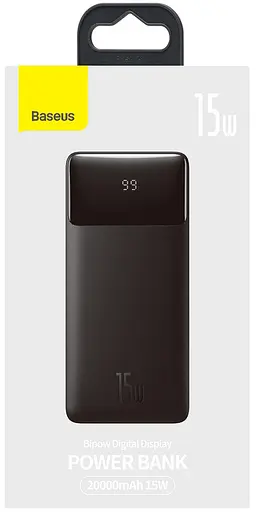 Павербанк Baseus Bipow PPBD050101 Power Bank портативное зарядное устройство для телефона 20000 mAh 15W Черный - фото 5