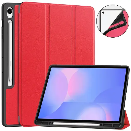 Чохол SlimTPU Active Pen Samsung Galaxy Tab S10 FE+ Plus 13.1 SM-X626 SM-X620 Червоний