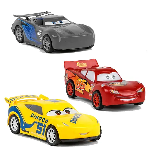 Набір машин Тачки 39788, инерция, 3шт, в пакете (6973355110165) - фото 1