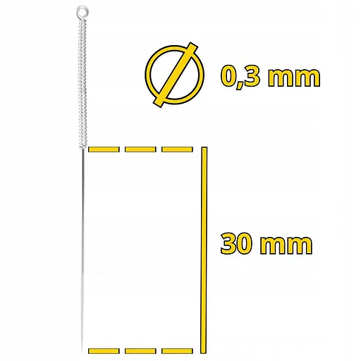 Голки акупунктурні 4FIZJO 0.3 х 30 мм з напрямною 100 шт 4FJ0549 (P-5907739318947) - фото 4
