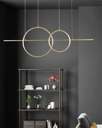 Подвесной светильник, люстра Goldlux 331809 Laura LED 1x42W 4000K 4800Lm IP20 золотой - фото 2