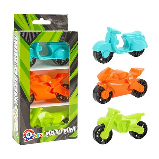 Детский игровой набор "Мотоциклы" ТехноК 1942TXK 3 штуки - фото 1