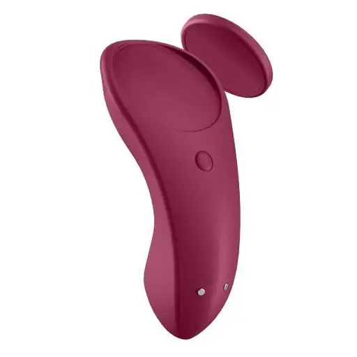 Кліторальний масажер для трусиків Satisfyer Sexy Secret 8.6 см бордовий - фото 5