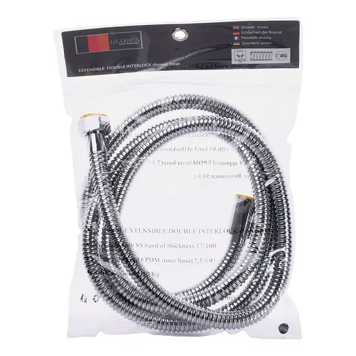 Шланг для душу Globus Lux FH-803-175, Хром - фото 1