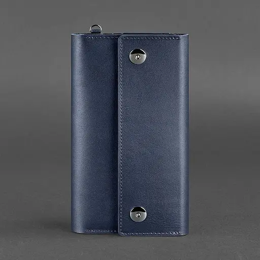 Кожаный клатч-органайзер (Тревел-Кейс) 5.0 Темно-синий - фото 7