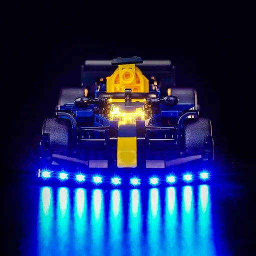 Комплект светодиодного освещения для гоночного авто, совместимый с Lego 77243 - фото 3