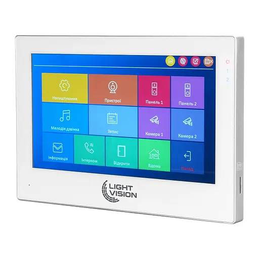 Видеодомофон 7" WiFi Tuya Light Vision SINGAPORE FHD White (82-00230) - фото 2