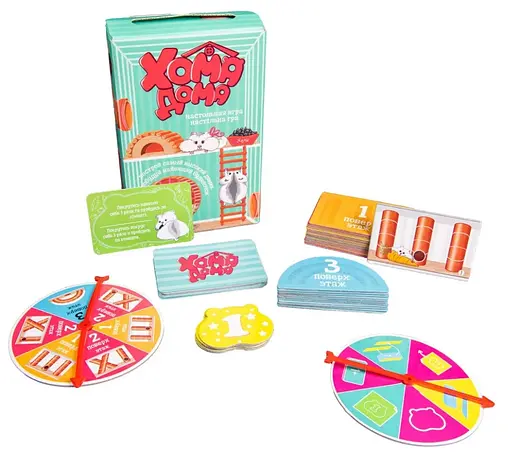 Настільна гра Хома дома, 12x18.5x4.7 см, Стратег, 30323