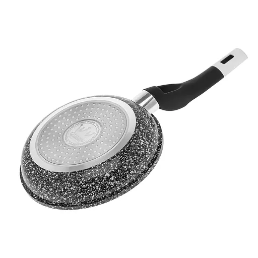 Сковорода алюминиевая Ø 18 см с покрытием под мрамор без крышки, Zauberg Черный 86976 - фото 4