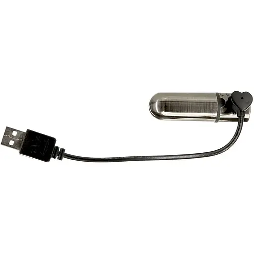 Віброкуля PowerBullet First-Class Bullet 2.5 з Key Chain Pouch, Gun Metal - фото 2